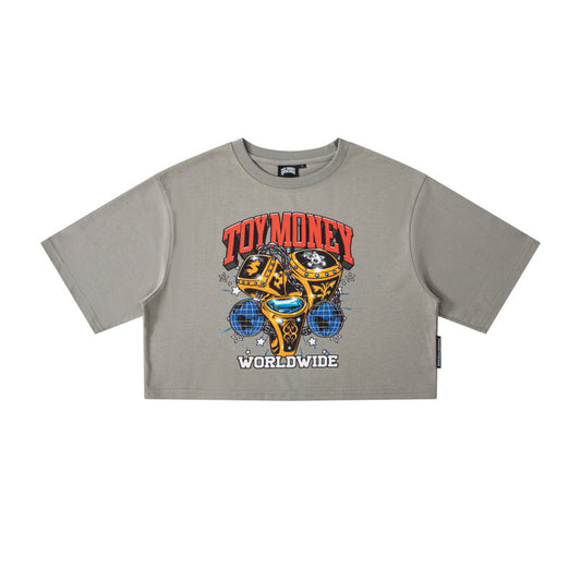 (Heavy Weight) Toy Money Winning Season Crop Tshirt